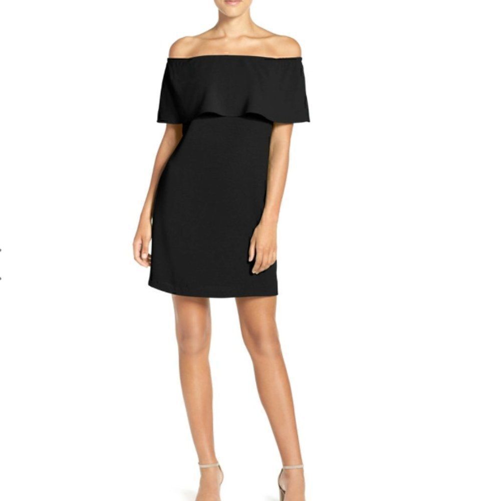 Charles Henry Off the shoulder dress black Medium